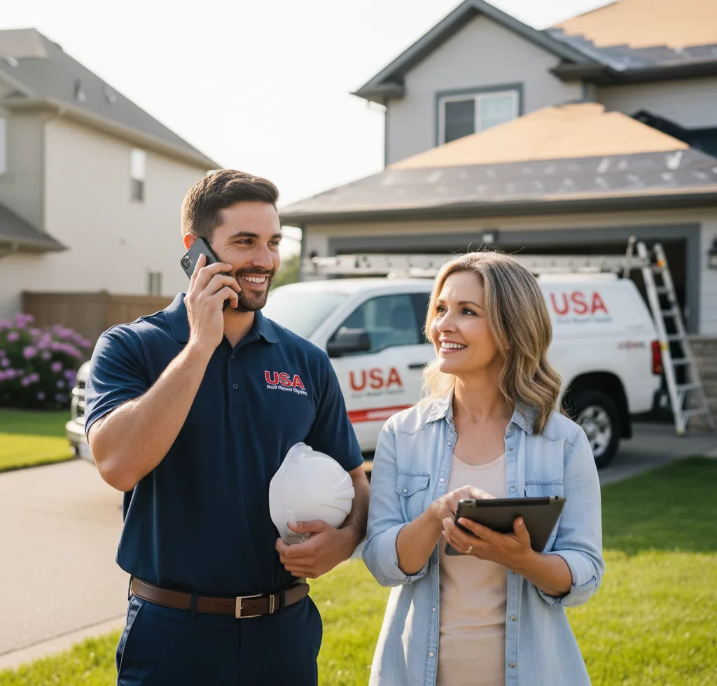 USA Roof Repair Experts customer support in Deer Island